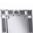 thumbnail image 4 of Benjara BM230487 Interlocking Mirrored Wall Mirror with Crystal Beads, Silver, 4 of 5
