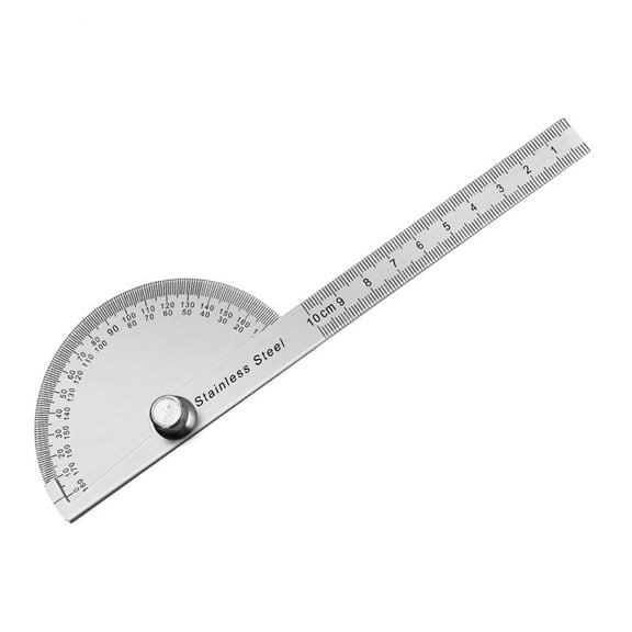 14cm/10cm Angles Finders for Carpenter Stainless Measurement Tool Double Scale 180 Degree Angles Ruler Protractors