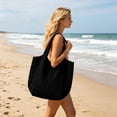 thumbnail image 5 of Summer Beach Storage Bag, Loetky Crochet Mesh Shoulder Handbags, Casual Beach Woven Bag For Women, 5 of 9