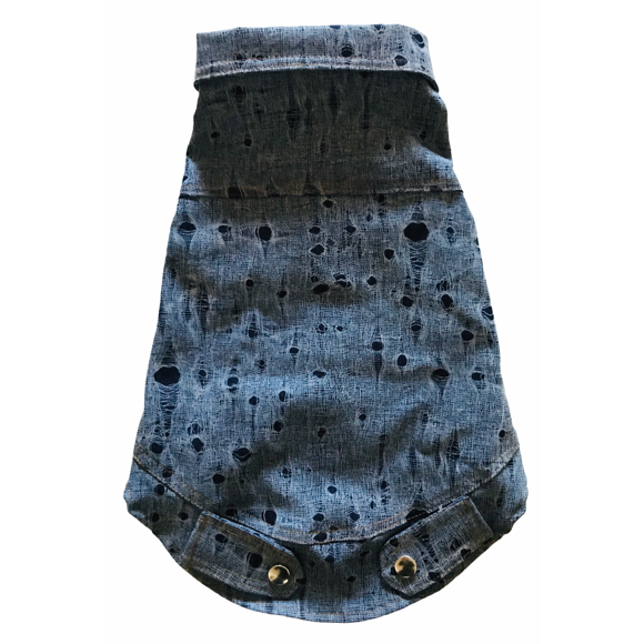 Chaleco Para Mascota MEZCLOTA Chaleco/Mezclilla estampada/Rockero