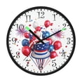 thumbnail image 2 of Voice Activated Clock with Glow Light 12 Inch Large Silent Wall Clock Battery Operated for Home Decor Balloons and Fireworks, 2 of 8