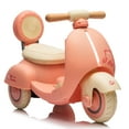 thumbnail image 2 of iRerts 12V Powered Ride on Motorcycle, 3 Wheels Kids Electric Motorcycle for Toddlers 1-3 Years Baby First Toy, Electric Ride on Toys with Remote Control, Music, Special Wooden Handle, Pink, 2 of 12