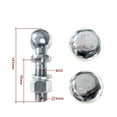 thumbnail image 2 of Chrome Extended Long Dia Hitch Mount Tow Ball Capacity 5000Lbs Coupling Trailer Parts RV Camper Caravan Accessories ,Corrosion Resistance, 2 of 6