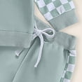 thumbnail image 4 of Towmus Toddler Baby Boy Fall Outfit Plaid Long Sleeve Sweatshirts Elastic Waist Pants Cute Clothes Set, 4 of 5
