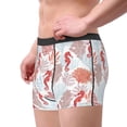 thumbnail image 2 of Pofeuu Tropical Corals Seahorse Print Men’s Boxer Briefs, Moisture-Wicking Underwear, Regular,Trunk-X-Large, 2 of 5