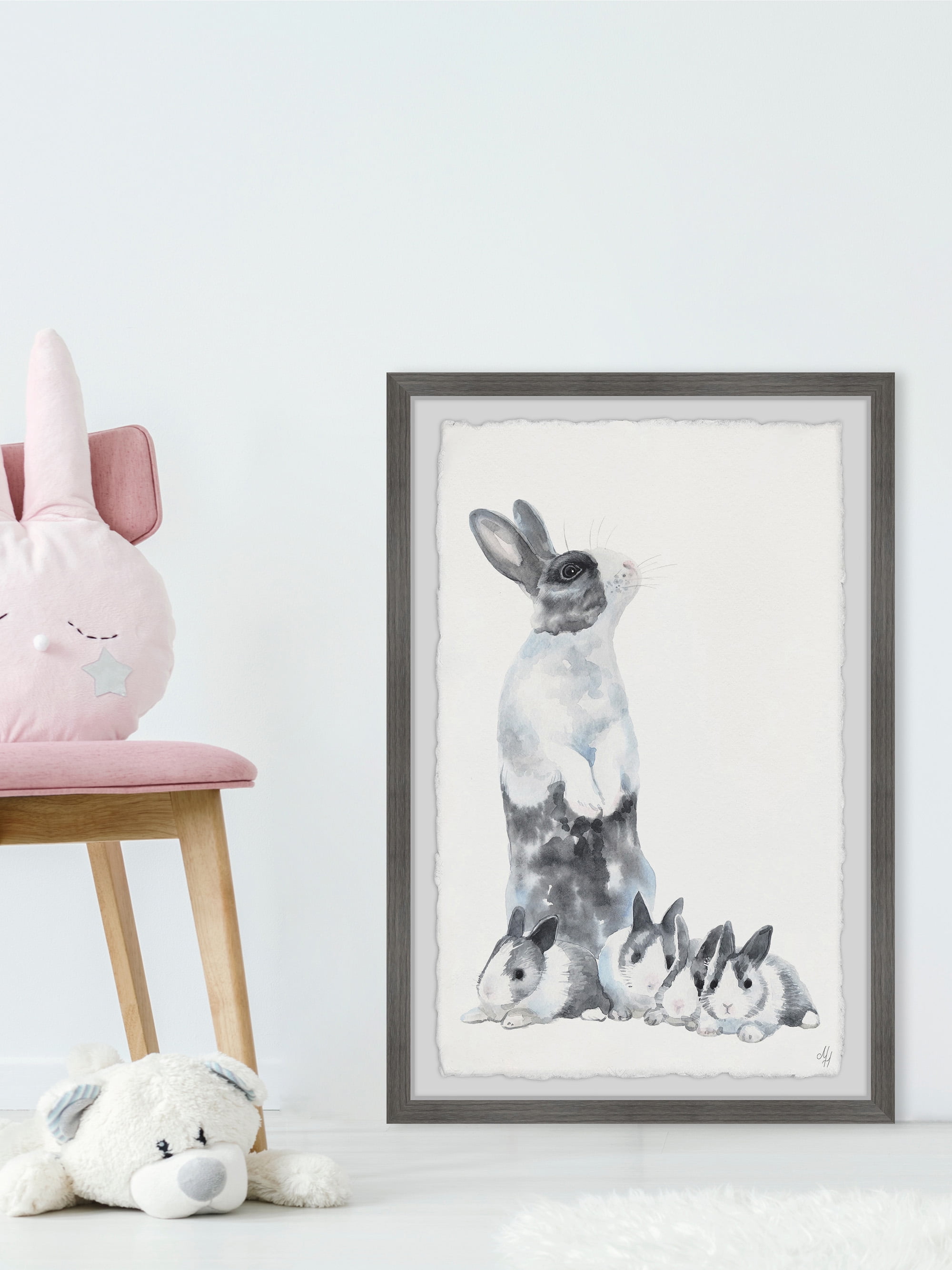 Marmont Hill Hare Family Portrait Framed Wall Art