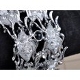thumbnail image 4 of Alilang Silvery Tone Metal Crystal Rhinestone Crawling Spider Family Bracelet Bangle Cuff, 4 of 5