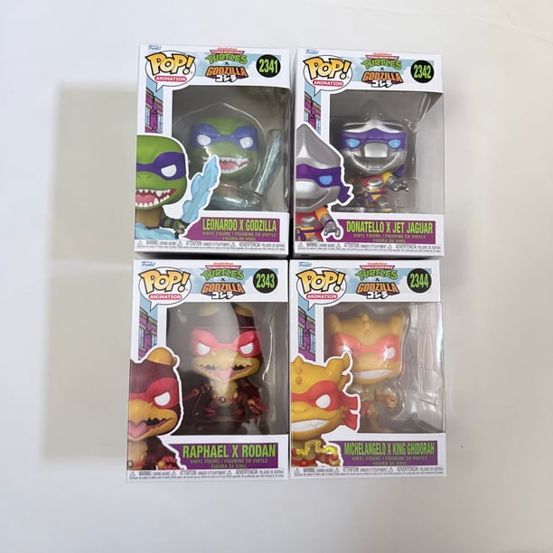 Funko Pop! Teenage Mutant Ninja Turtles x Godzilla Set of 4 (in