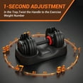 thumbnail image 5 of GARVEE 112lb(56lb*2) 18 in 1 Adjustable Dumbbell Sets of 2,56LBS Pair Free Weights Plates and Rack,Fast Adjust Hand Weights for Home Gym Full Body Workout Fitness, 5 of 9