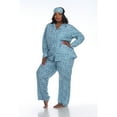 thumbnail image 1 of White Mark Women's Three-Piece Button-Down Pajama Set, 1 of 5