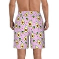 thumbnail image 3 of Naloa Different Avocados Men's Beach Shorts, Surfing shorts, Swim trunks, Quick Dry Swim Trunks for Surfing Beach Fun - Large, 3 of 9
