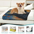 thumbnail image 6 of RMDQTR 2Pack Set of Medium and Large Pet Potty Pads Reusable Ultra-Absorbent Pet Training Pads Leak-Proof Pet Pads Wolf and Falling Leaves, 6 of 7