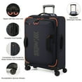 thumbnail image 4 of New York Xpress 2-Piece Softside Luggage Set, 22/30 inch Lightweight Water-Resistant Upright Suitcase for Men Women, Blue - TA8353, 4 of 11