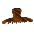 thumbnail image 3 of 4pcs Brown Women Simple Claw Nonslip Jaw Hair Headdress Accessory Clip Acetate, 3 of 4