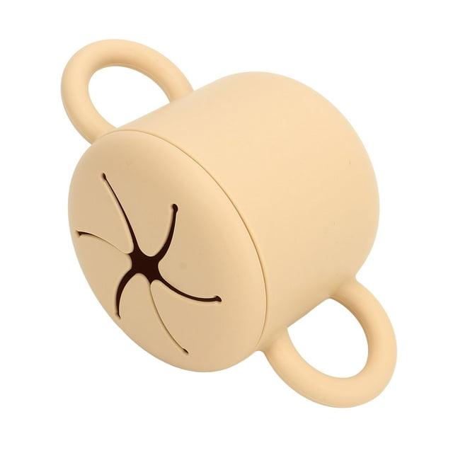 Taza De Refrigerio De Silicona, Olla De Refrigerio Para Bebé De Fácil Limpieza Con Diseño De Doble Oreja Portátil De 350 Ml Para Bebé Para Niños