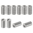thumbnail image 1 of Unique Bargains Adaptateurs Filetage Manchon Réducteur Écrou M8 * 1,25 Mâle à M4 * 0,7 Femelle Réparation Insert Vis Réducteur 15mm 10 Pcs, 1 of 6
