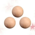 thumbnail image 3 of 3Pcs Wood Balls for Crafting Sanded Smooth Round Craft Ball Natural, 3 of 8