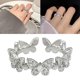 thumbnail image 5 of Anillos abiertos de mariposa de baile , de cumpleaños, joyería de para mujeres y niñas, tendencia 2022, moda Simple Jinwen Anillos de pareja, 5 of 8