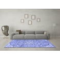 thumbnail image 3 of Ahgly Company Indoor Square Persian Blue Traditional Area Rugs, 6' Square, 3 of 4