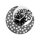 thumbnail image 5 of Reloj colgante de pared de Ramadán musulmán acrílico que no hace tictac duradero para el hogar, la habitación, la oficina, los lugares de trabajo Negro 58cm Soledad Reloj de pared, 5 of 10