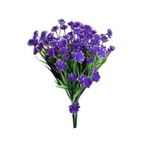 Nomeni 12.6” Artificial Plastic Purple Daffodils Outdoor Bouquet