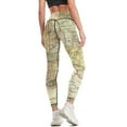 Old Vintage USA Map of the Fifty States Leggings for physical sporty