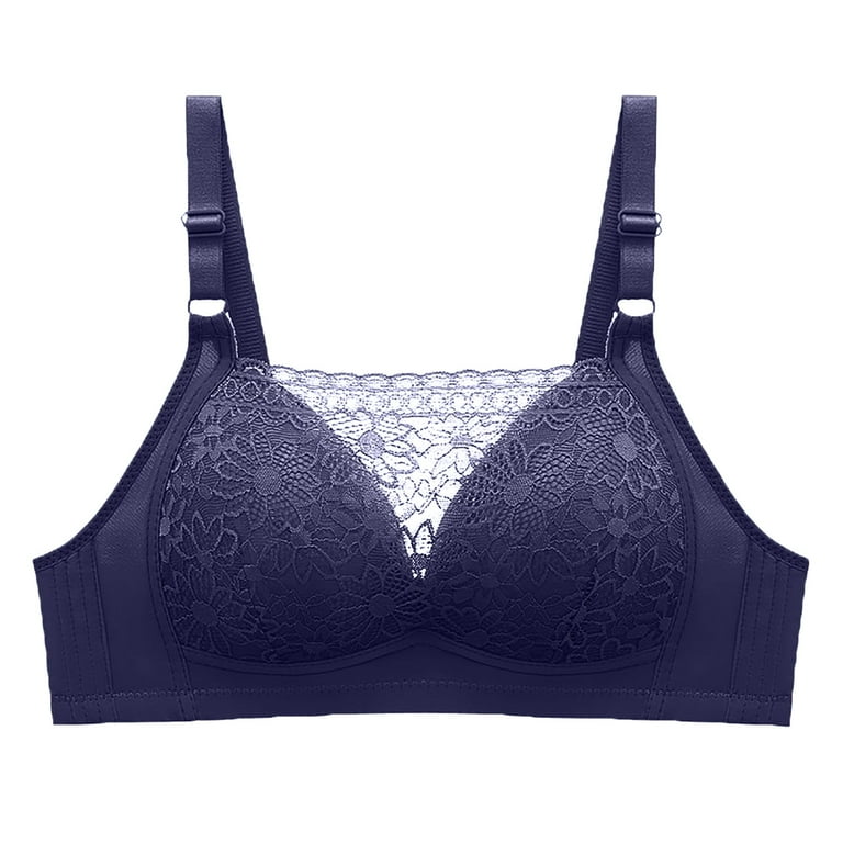 TOWED22 Womens Bras,Women's Lace Wireless Plus Size Bra Full