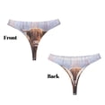 thumbnail image 3 of Balery Cow Tangas de Algodón para Mujer con Estampado – Ropa Interior Sexy, Transpirable, G-string-X-Small, 3 of 6