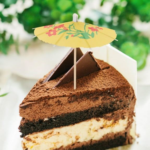 FRCOLOR 80 Pcs Umbrella Sign Drink Accessories Decorations Cake Picks