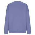 thumbnail image 3 of Hvot&aat Women's Crewneck Sweatshirts Long Sleeve Casual Loose Fit Pullover Solid Color Tshirt Tops 2025 Fall Trendy Clothes, 3 of 4