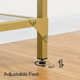 thumbnail image 2 of HOOBRO 39.4" Modern Gold Console Table Tempered Glass Sofa Table Hallway GD04XG01, 2 of 8
