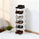 thumbnail image 4 of Novedades en zapateros: Zapatero de esquina sencillo, grueso y ancho, de tamaño pequeño, fácil de instalar, desmontable, lavable, armario para zapatos, estante de almacenamiento de plástico, 4 of 6