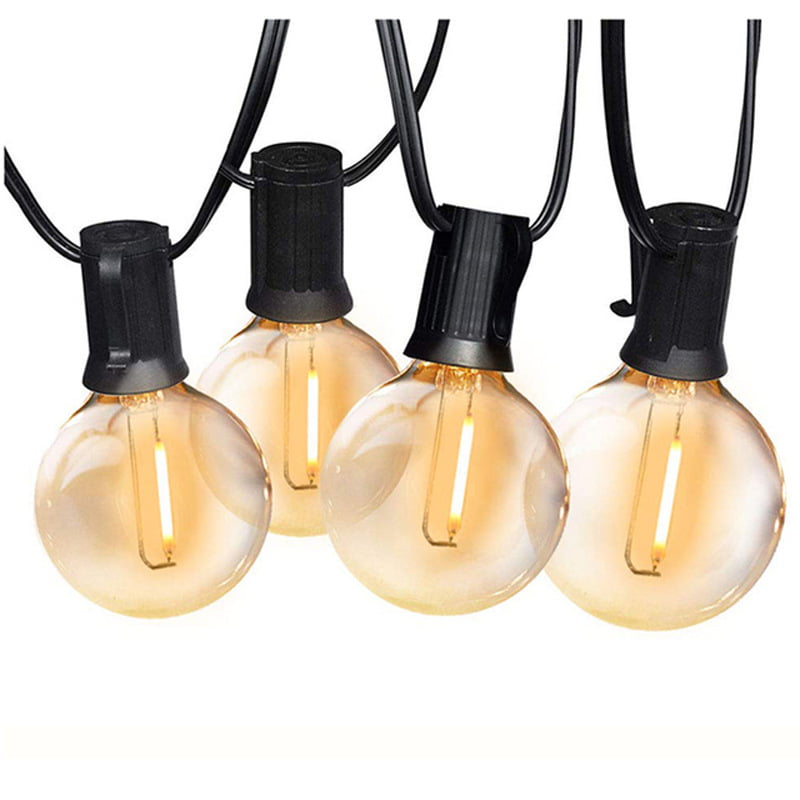 LED Globe String Lights Indoor/outdoor 23ft/10 sockets Waterproof/DimmableG40 