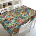thumbnail image 1 of Estilo bohemio impermeable y a prueba de manchas patrón geométrico mantel Rectangular mesa de comedor mantel decoración de cocina qym unisex, 1 of 2