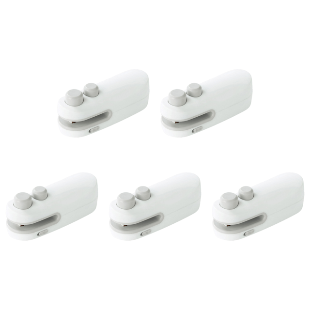 Sellador Alimentos Portátil Recargable Por USB para Bolsas Plástico Refrigerios () Blanco