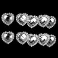 thumbnail image 3 of 10 Piezas Sujetadores de Botones Imitación Metal Parte Posterior Plana para Joyas Artesanal Perfecl Botón de cristal, 3 of 7