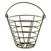Wald Imports Farmhouse Transitional Metal Basket, 6.5" x 7", Green