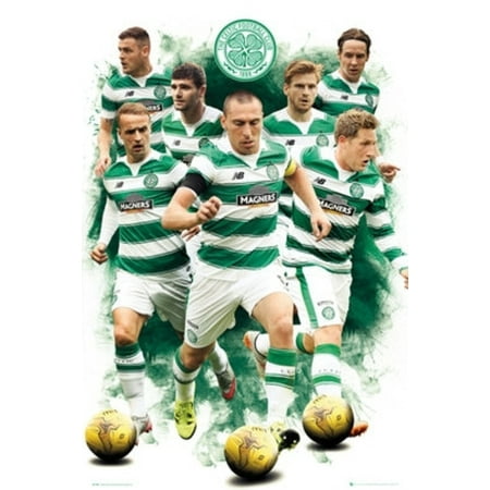 Celtic FC Players 2015 2016 Soccer Football Sports Poster 24x36 (Best Celtic Fc Players Of All Time)