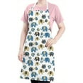 thumbnail image 5 of White Elephant Pattern Apron-Garden Aprons for Women with Pockets-Cotton Linen Waterproof Kitchen Cooking Gardening Aprons Adjustable for Kitchen,Cooking,BBQ and Salon 33x27 Inch, 5 of 7