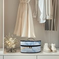 thumbnail image 4 of HELLHERO Rose Marble Texture Pattern Portable Iron Storage Bag 11.8x6.69x5.5 Inches Handheld Lightweight Organizer, Bag Only, 4 of 6