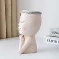 thumbnail image 5 of Figure Flower Pot, Female Face Statue Vase Planter Decorations for Indoor Home or Outdoor Garden Patio, 5 of 8