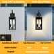 thumbnail image 3 of Farol de pared para exteriores Yolsunes, 19 pulgadas, negro, del anochecer al amanecer, 3 of 8