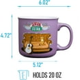 thumbnail image 5 of Silver Buffalo Friends Central Perk Smelly Cat Large Ceramic Camper-Style Coffee Mug for Cappuccino, Latte, Hot Cocoa or Hot Tea, 20 Ounces, 5 of 8