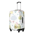 thumbnail image 2 of Haiem Green Blue Avocado Luggage Cover Printed Suitcase Covers for Luggage Elastic Washable Suitcase Protector Fits 18-32 Inch Luggage-X-Large, 2 of 9