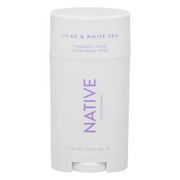 Native Deodorant, Lilac & White Tea, Aluminum Free, for Women and Men, 2.65 oz