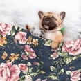 thumbnail image 3 of Naloa Vintage Floral Dog Blanket, 3 Sizes Cat Blanket for Indoor Cats Large Medium Small Dog Gifts-Large, 3 of 8