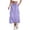 Purple#Womens Cargo Skirt with Pockets, variant on aohooy Womens Cargo Skirt Casual Drawstring Elastic Waist Midi Skirt with Pockets Back Slit A Line Wide Leg Summer Work Skirts Purple,L