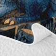 thumbnail image 5 of Manfei Cute Dragon Animals Twin Quilt Set,Mushroom Stars Moon Twin Coverlet Set,Blue Gray,2pcs,1 Bedspread and 1 Pillowcase, 5 of 7