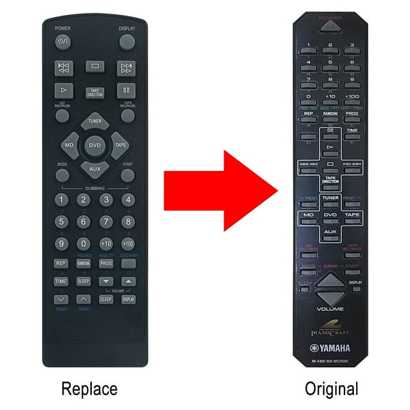 New replace remote control fit for YAMAHA RX-E600 RDS WD78360