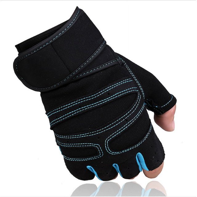Guantes de fitness para hombres y mujeres, para deportes, equitación, medio dedo, muñequera fina, transpirables, equipo para mancuernas, entrenamiento, levantamiento de pesas, conducción